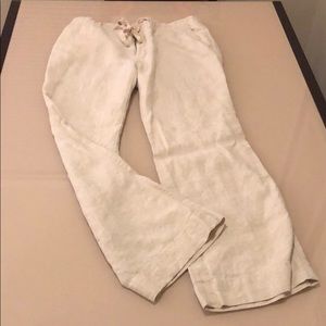 Liz Claiborne Beige Linen Pants, Size 10